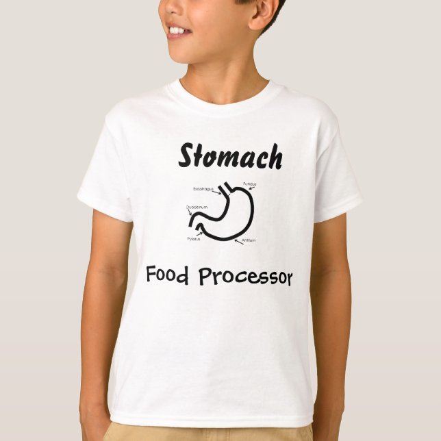 Body Parts --Human  Stomach T-Shirt (Front)