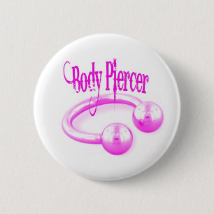 Body Piercer Button in Pink