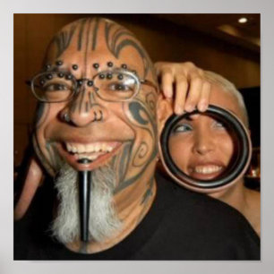 Body Piercing Art Poster