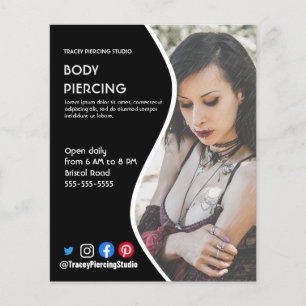 Body PIERCING STUDIO poster flyer