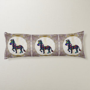 Body Pillow 20 x 54 inch Art n horse animal pet