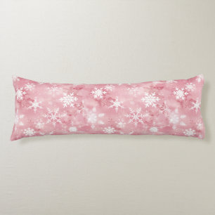 Body Pillow a snow crystal pattern