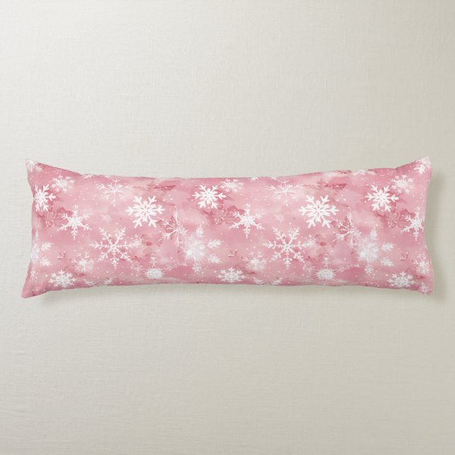 Body Pillow a snow crystal pattern (Front)