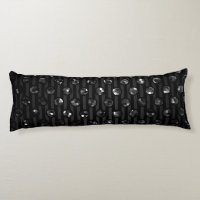 Body Pillow Black Sparkley Jewels