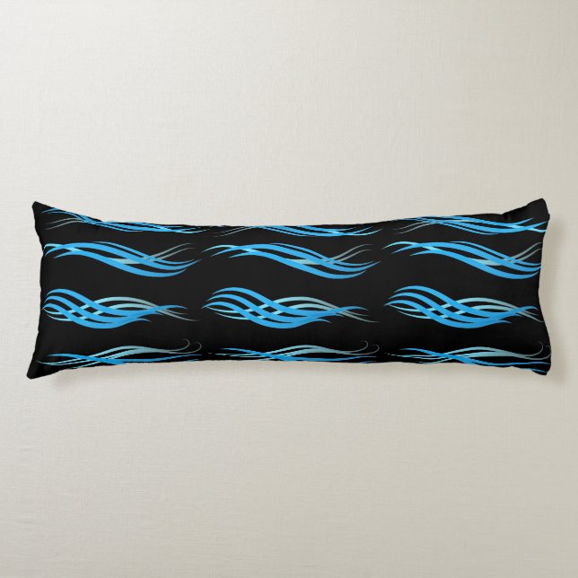 Body Pillow-Blue Waves Body Cushion (Front)