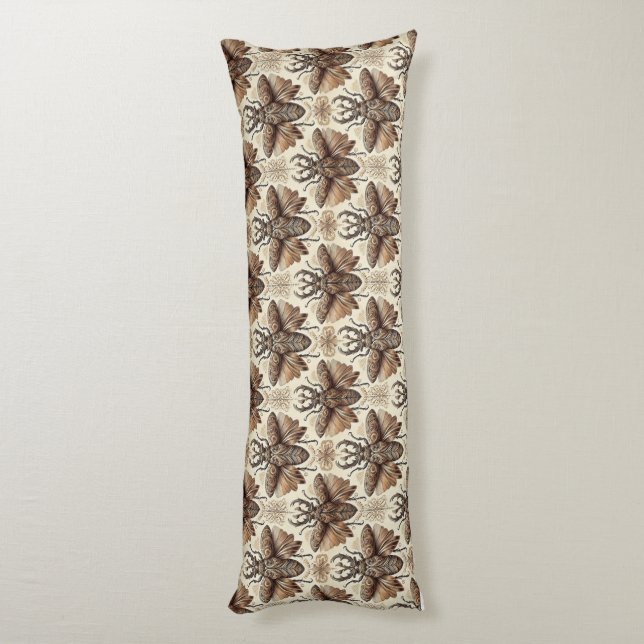 Body Pillow with Exotic Beetle Motif (Back (Vertical))
