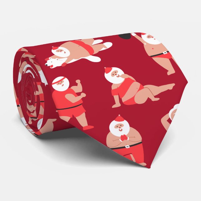 Body Positive Santa Holiday Wrapping Paper Tie (Rolled)