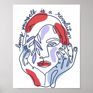 Body positivity movement messages poster