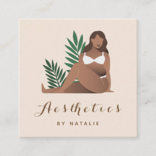 Body Positivity Self Love Aesthetics Social Media Square Business Card