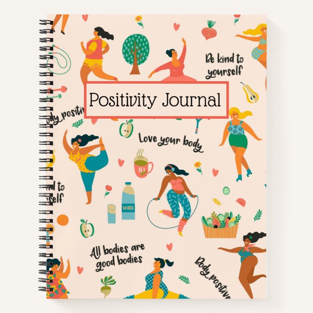 Body Positivity Spiral Notebook (Front)