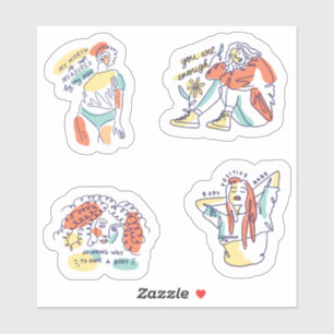 Body Positivity Sticker Pack