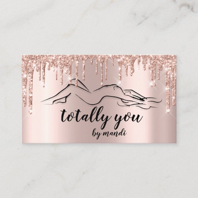 Body Sclupting Beauty Logo Totally You Business Card (Front)