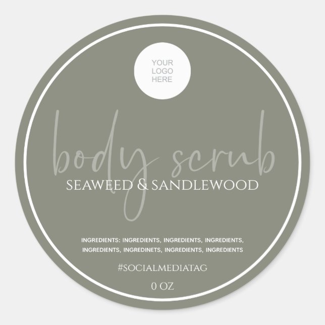 Body Scrub Label (Front)