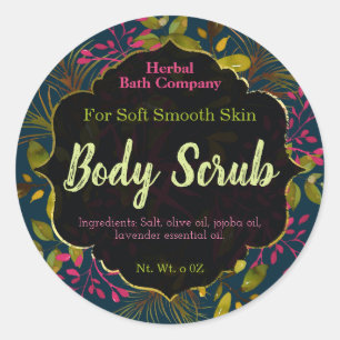 Body Scrub Labels