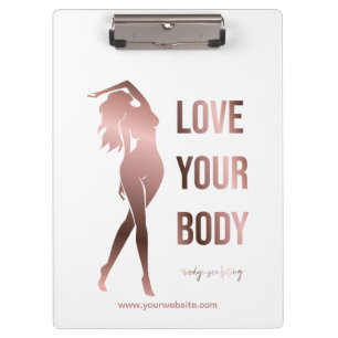 Body sculpting body contouring shaping spa gift t clipboard