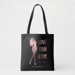 Body sculpting body contouring shaping spa gift t tote bag