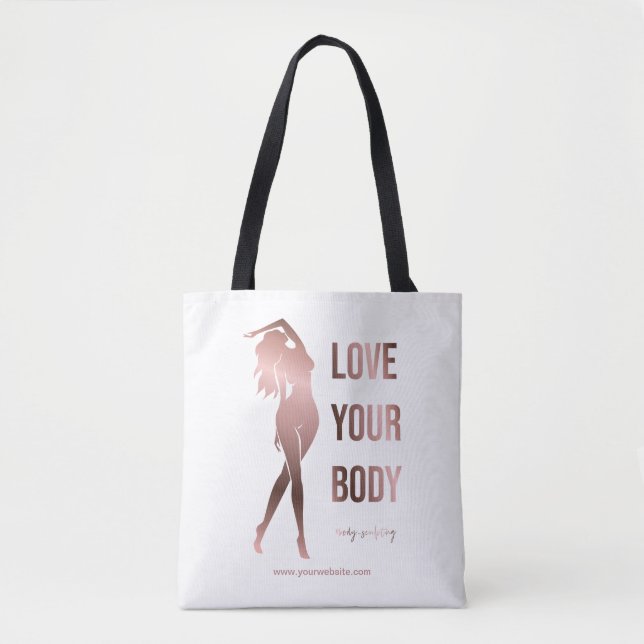 Body sculpting body contouring shaping spa gift  t tote bag (Front)