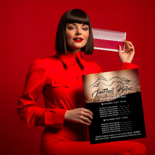 Body Sculpting Building SPA Logo Rose Price List  Flyer