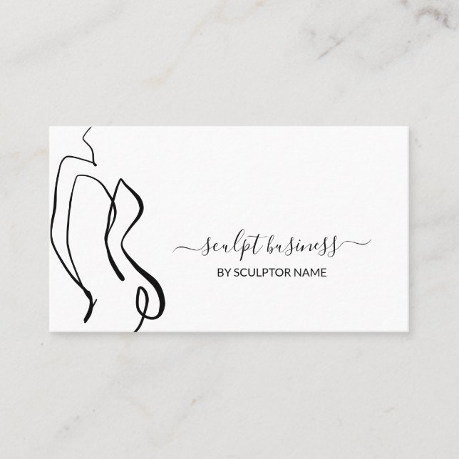 Body sculpting contouring aesthetics business card (Front)