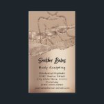 Body Sculpting Cosmetics Logo QR Code Professional Business Card<br><div class="desc">florenceK luxury beauty salon collection</div>