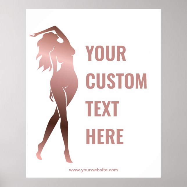 Body Sculpting Female Fitness Poster (Front)