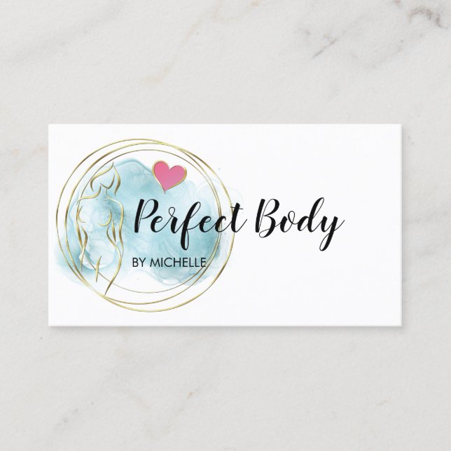 Body Sculpting Fitness Linergie Waist Trainer Busi Business Card (Front)