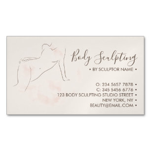Body sculpting Treatment Care Magnetic Business Card