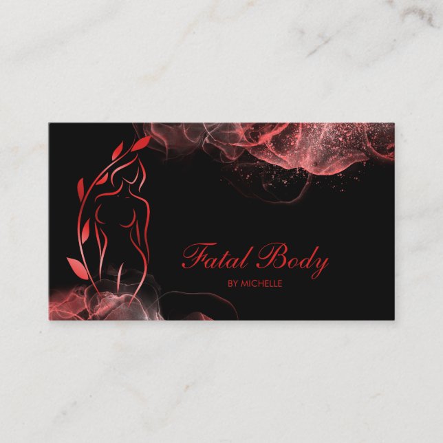 Body Sculpting Wellness Cosmetics Beauty Spa Busin Business Card (Front)