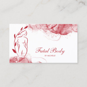Body Sculpting Wellness Cosmetics Beauty Spa Busin Business Card