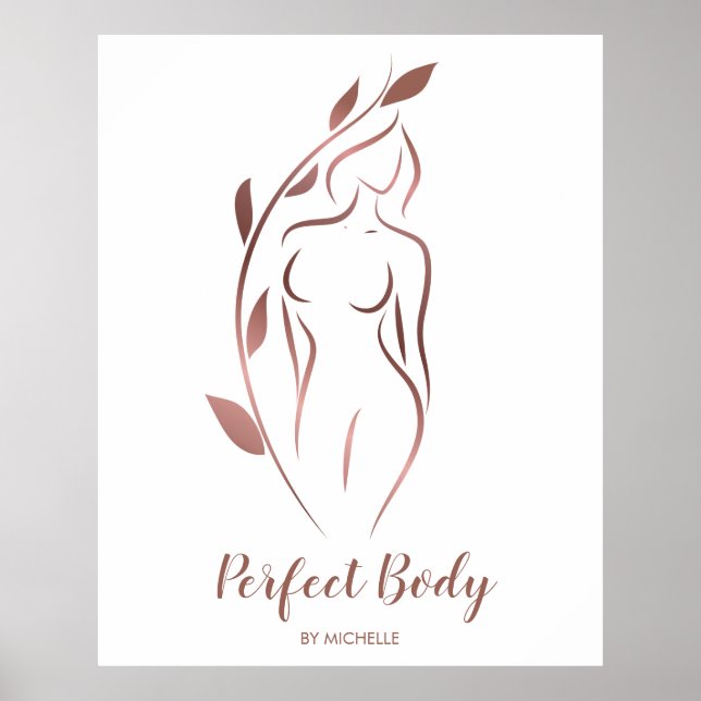 Body Sculpting Wellness Cosmetics Beauty Spa Busin Poster (Front)