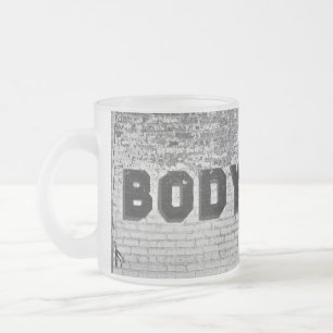 Body Shop Frosted Glass Coffee Mug
