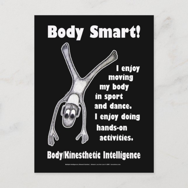 Body Smart - Blank Postcard (Front)