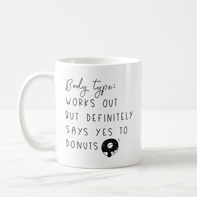 Body Type Doughnuts Coffee Mug (Left)