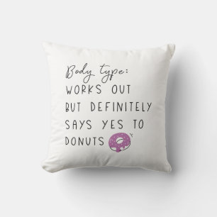 Body Type Doughnuts Cushion