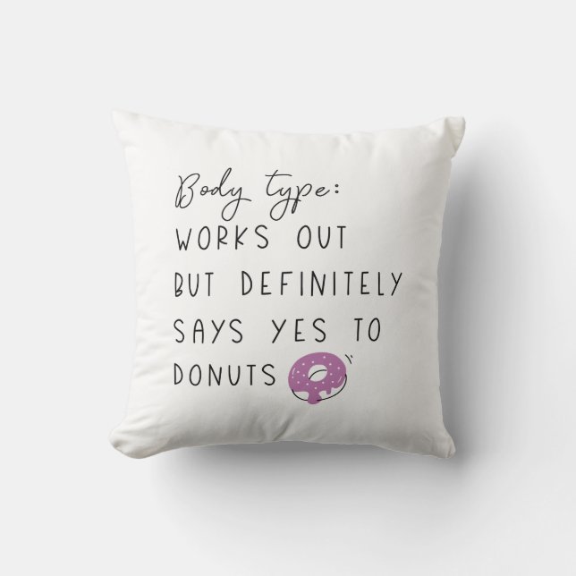 Body Type Doughnuts Cushion (Front)