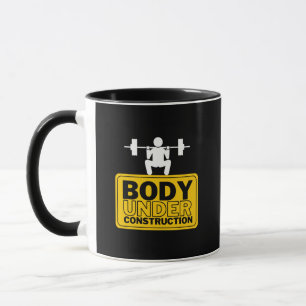 Body Under Construction Custom Name Mug