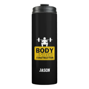 Body Under Construction Custom Name Thermal Tumbler