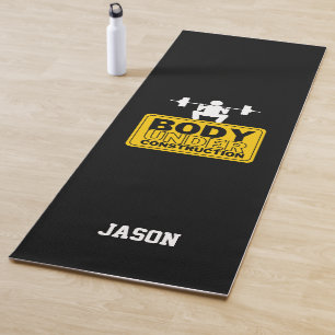 Body Under Construction Custom Name Yoga Mat