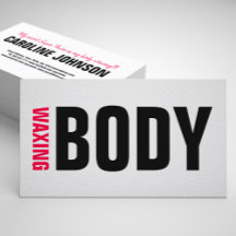 Body Waxing Wax Bold Black Pink Lettering