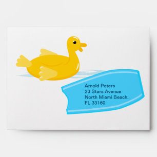 Bodyboard boy fun beach birthday party envelope
