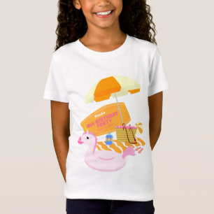Bodyboard girl fun beach birthday party T-Shirt
