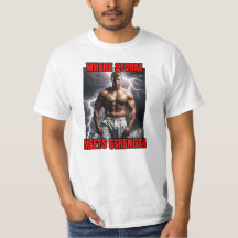 Bodybuilder and storm