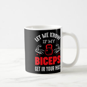 Bodybuilder Biceps Gym Fitness Workout Motivation  Coffee Mug