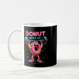 Bodybuilder Doughnut Give Up Humour Gym Workout Jo Coffee Mug