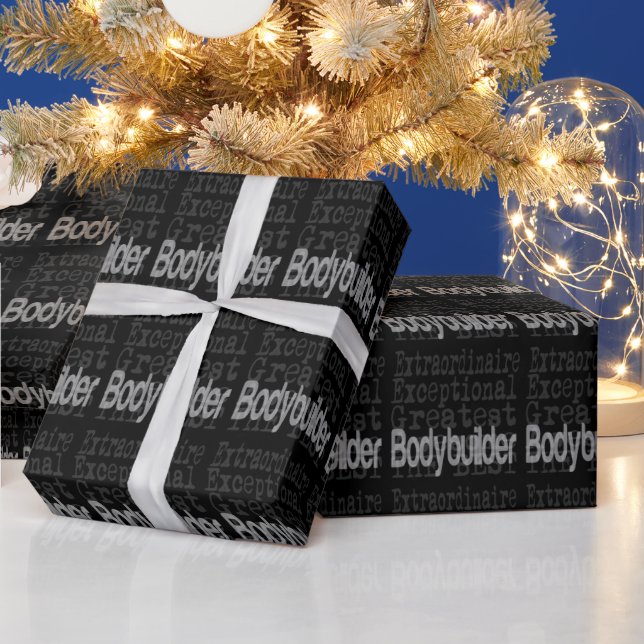 Bodybuilder Extraordinaire Wrapping Paper (Holidays)