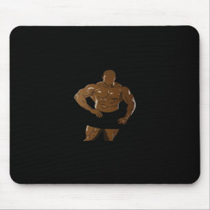 Bodybuilder In Pose – Strength And Pion For Bodybu Mouse Mat