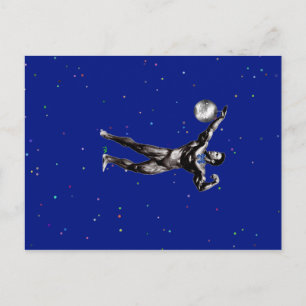 bodybuilder likes disco postcard