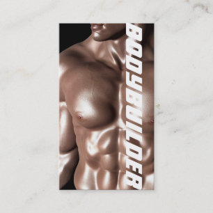 Bodybuilder Personal Trainer Exercise Gym Fitness Business Card