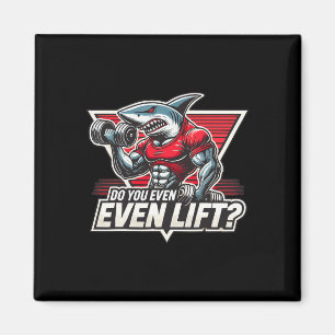 Bodybuilder Shark Lover Gym Fitness Workout Bodybu Magnet