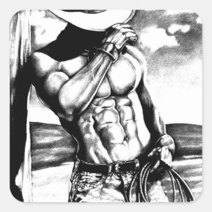 Bodybuilder Sport About Muscles Abs Toned Body Square Sticker